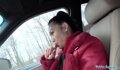 Public Agent Big tits Thai lady loves to suck and fuck cock