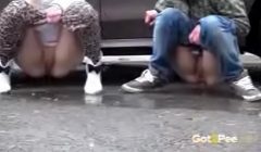 public pissing compilation