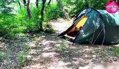Saw Solo Masturbation Girl While Camping