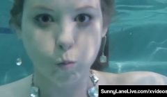 Scuba Sucking Sunny Lane Blows A Dick Underwater!