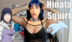 Sexy Cosplay Hinata – NARUTO – Teen Webcam Intense squirting through panties HOT Hitachi masturbating on bed – Novinha Gozando na Calcinha Squirt Ahegao