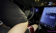Sexy Cute Petite Teen Bailey Base fucks tinder date in his Tesla while driving – 4k