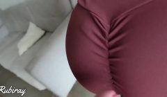 Sexy Horny Step Sister Fucks In Ripped Leggings And Takes Huge Creampie in Her Tight Little Pussy