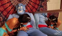 SLUTTY DISNEY PRINCESS FUCKS HERSELF WITH MAGIC LAMP