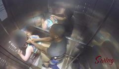 Sorayyaa e Leo Ogro foram pegos fudendo no elevador