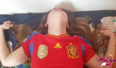 Spaniard Horny Teen helps him to lost his virginity ( Creampie )