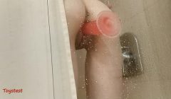 Spying My Stepsister at Hotel, Her Hot Body Enjoying Red Dildo