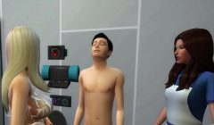 step Brother a. his with the man cook and the service woman on foursome in the bathroom Part. 2