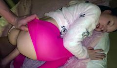 STEP DAD STRETCHES OUT HIS TIGHT PUSSY