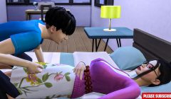 Stepson Fucks Korean stepmom | asian step-mom shares the same bed with her step-son in the hotel room