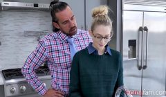 Strict Stepdaddy Controls Nerdy Step Daughter- Lily Larimar