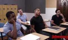 Succubus Joanna Angel eats BBC load after group anal