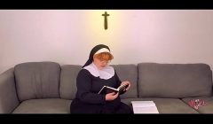 sunday special: chubby nun fucks crucifix -short