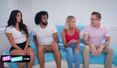 Swap – Marvelous Teen Girlfriends Swap Their Nerdy Looking Stepbros And Swallow Their Cum