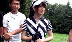 Teacher and other Guys talk Japanese Teen to Blowbang at Golf Lesson