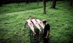 Three teen slaves punishment and humiliated in rough bdsm