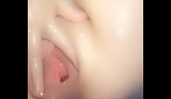 Tight pussy self pleasure