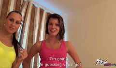 Two naughty babes shares my dick