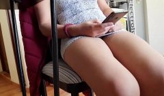 upskirt a la esposa colombiana de mi compañero