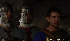 Whipped and oiled busty slave teen girls