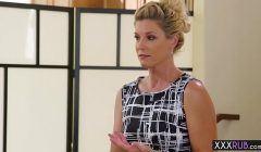 Blonde teen hot massage by a professional mature blonde