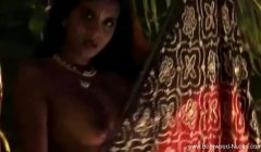 Eastern Indian Dancer Exposed while enjoying the ritual