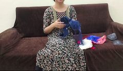 Sara is teaching her step brother what kind of bras are there how to wear them  how it look