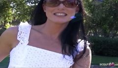 Skinny MILF India Summer Pickup and talk to Cheating Fuck at Street