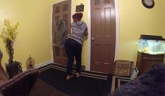 South Indian Lily strips to show her big ass