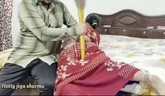 The owner fucked his maid in desi style Desi Indian sex with dirty talk